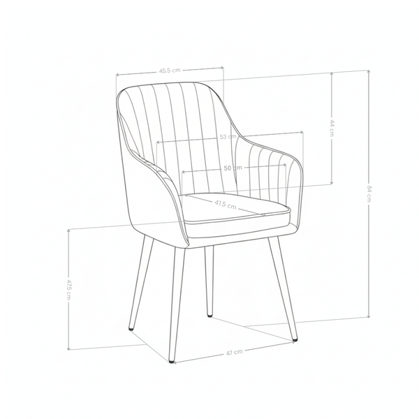 Krzesło Do Jadalni Welurowe Loft Na Złotych Chromowanych Nogach 239