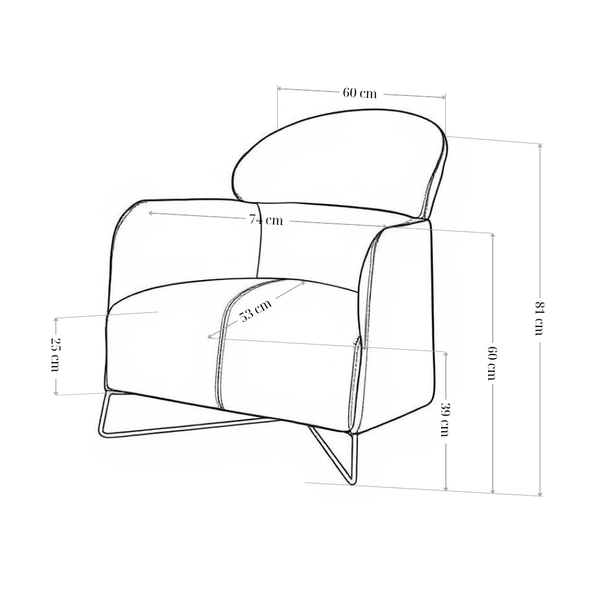 Wygodny fotel wypoczynkowy z skóry ekologicznej Morbido