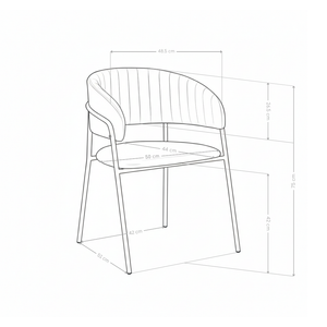 Krzesło Do Jadalni Welurowe Glamour Z Złotymi Nogami Stalowymi 331