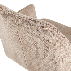 Krzesło do jadalni obrotowe z miękkiej tapicerki Shade