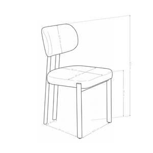 Krzesło Do Jadalni Tapicerowane Nowoczesne Nogi Stalowe Czarne Elysian