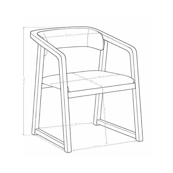 Krzesło Naturalne Drewniane W Kolorze Dębu Tapicerowane Nowoczesne HSC2501
