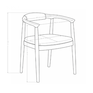 Krzesło Naturalne Drewniane W Kolorze Orzecha Tapicerowane Nowoczesne HSC2503