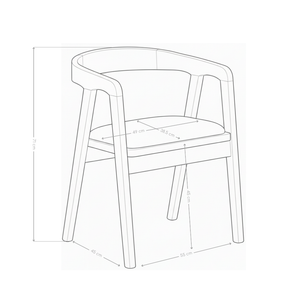 Krzesło Naturalne Drewniane W Kolorze Dębu Tapicerowane Stylowe HSC2504