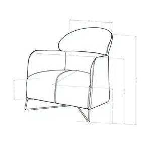 Fotel Wypoczynkowy Eco Skóra Nowoczesny Nogi Stal Morbido