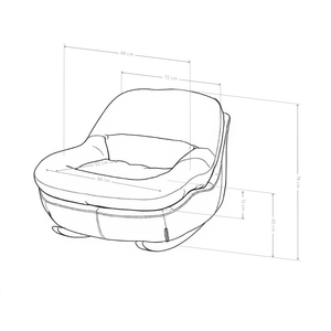 Fotel Wypoczynkowy Bujany Tkanina Premium Loft Nogi Drewniane Parma