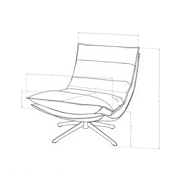 Fotel Wypoczynkowy Obrotowy Eco Skóra Nowoczesny Nogi Stal Lucca