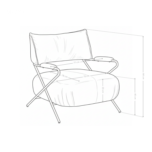 Nowoczesny fotel Forma z skóry