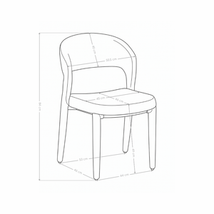 Krzesło Do Jadalni W Całości Tapicerowane Ze Stelażem Metalowym SK05